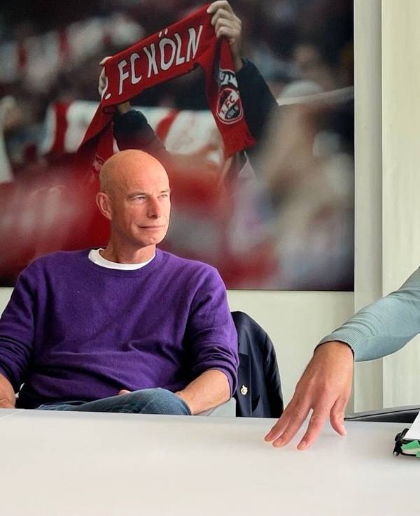 FC-Präsident Jörn Stobbe und Finanzgeschäftsführer Philipp Türoff (r.) am 12. Juni 2026 im Geißbockheim.