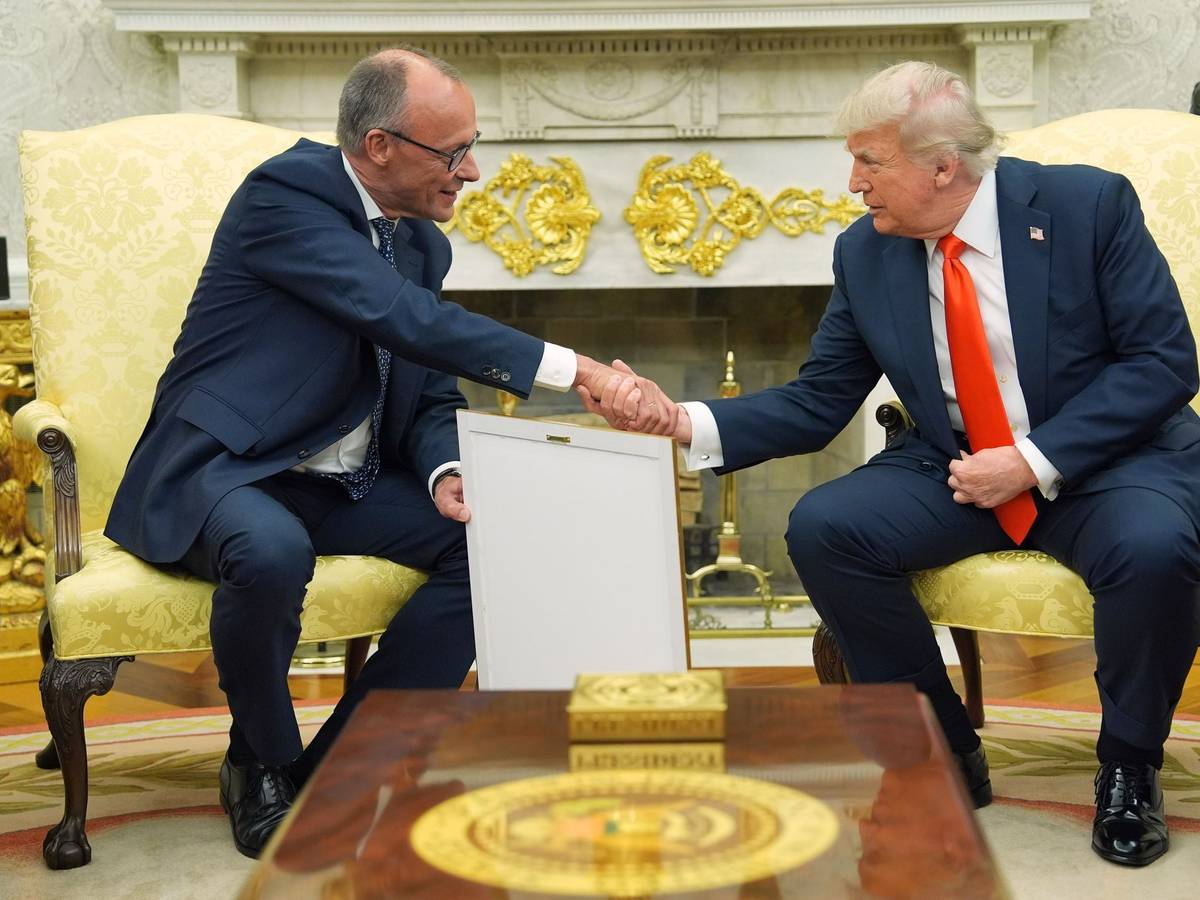 US-Präsident Trump empfängt Bundeskanzler Merz