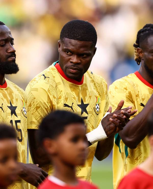 Thomas Partey vor dem Spiel von Ghana gegen Wales.