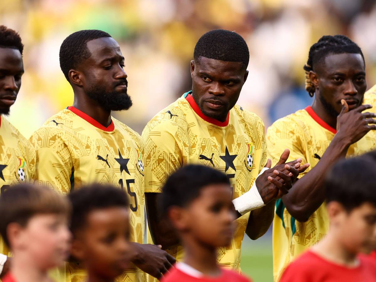 Thomas Partey vor dem Spiel von Ghana gegen Wales.