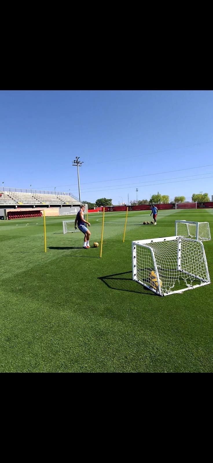Fynn Schenten trainiert auf Mallorca