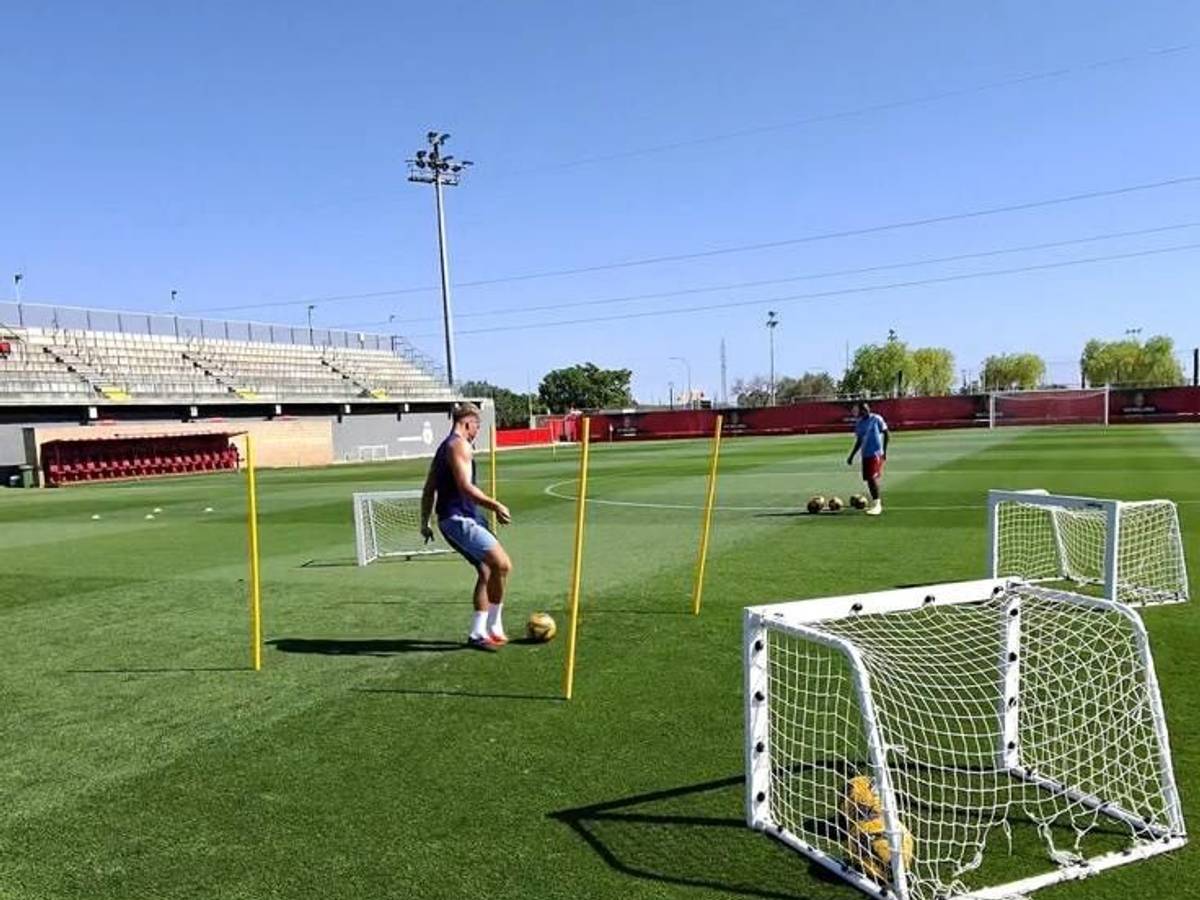 Fynn Schenten trainiert auf Mallorca