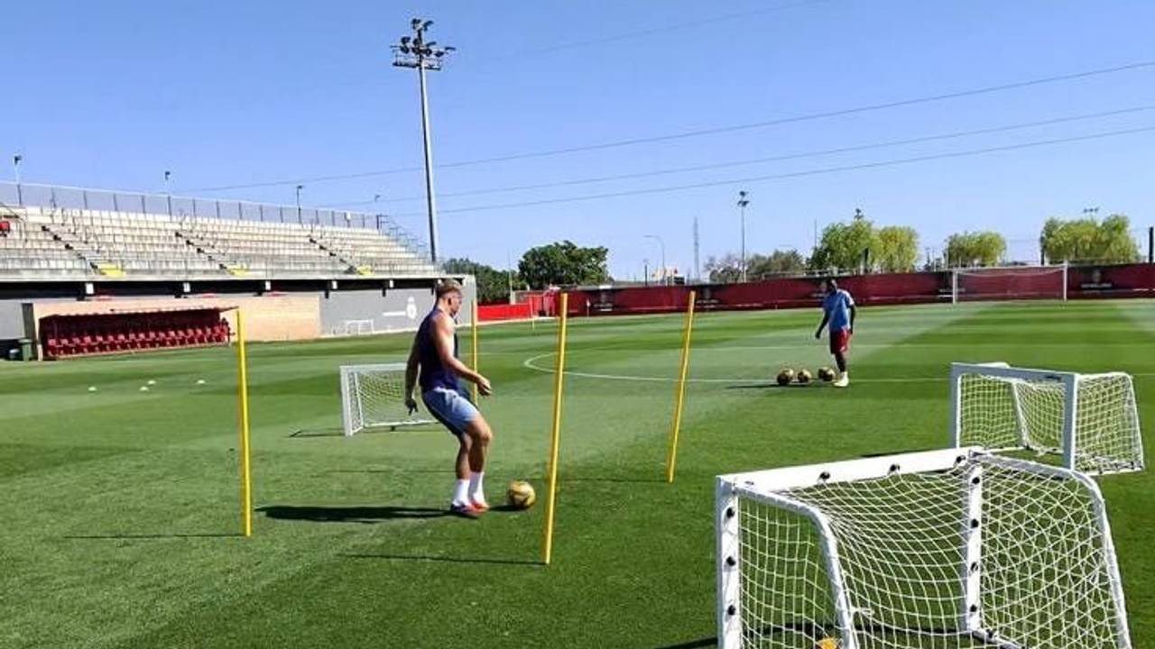Fynn Schenten trainiert auf Mallorca
