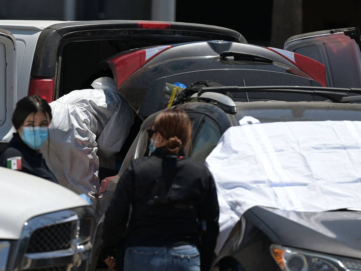 Nach dem Fund einer Leiche arbeitet in Tijuana die Spurensicherung.