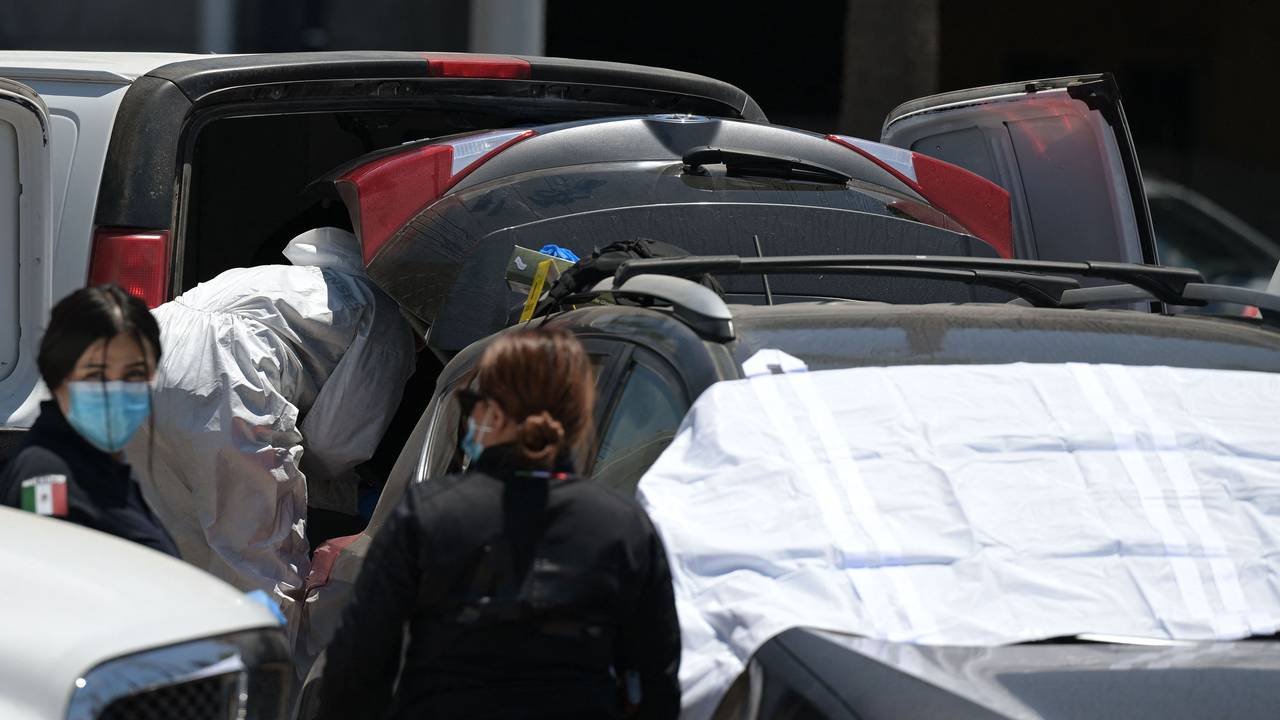 Nach dem Fund einer Leiche arbeitet in Tijuana die Spurensicherung.