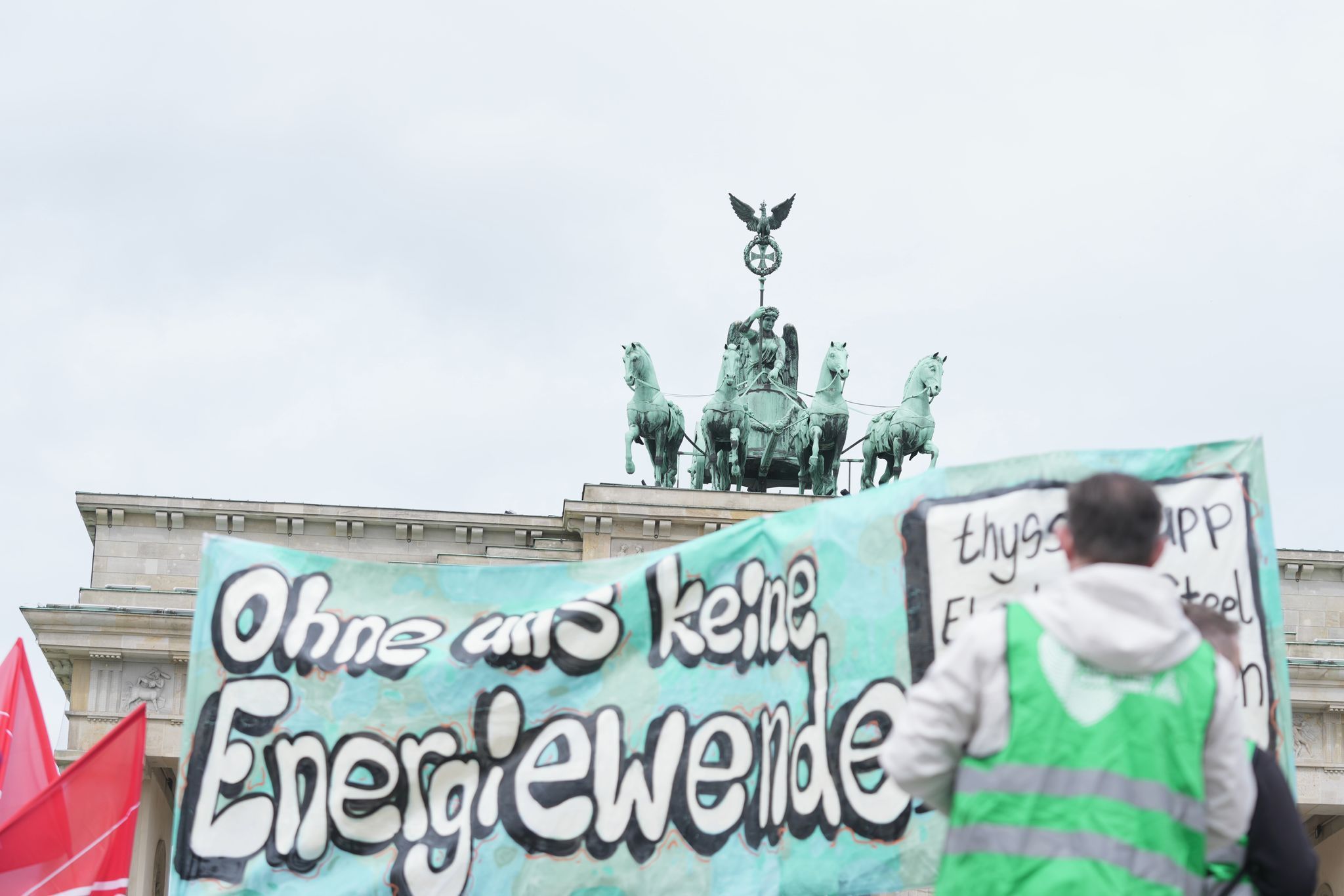 Kundgebung der IG Metall für die Zukunft der Stahlindustrie