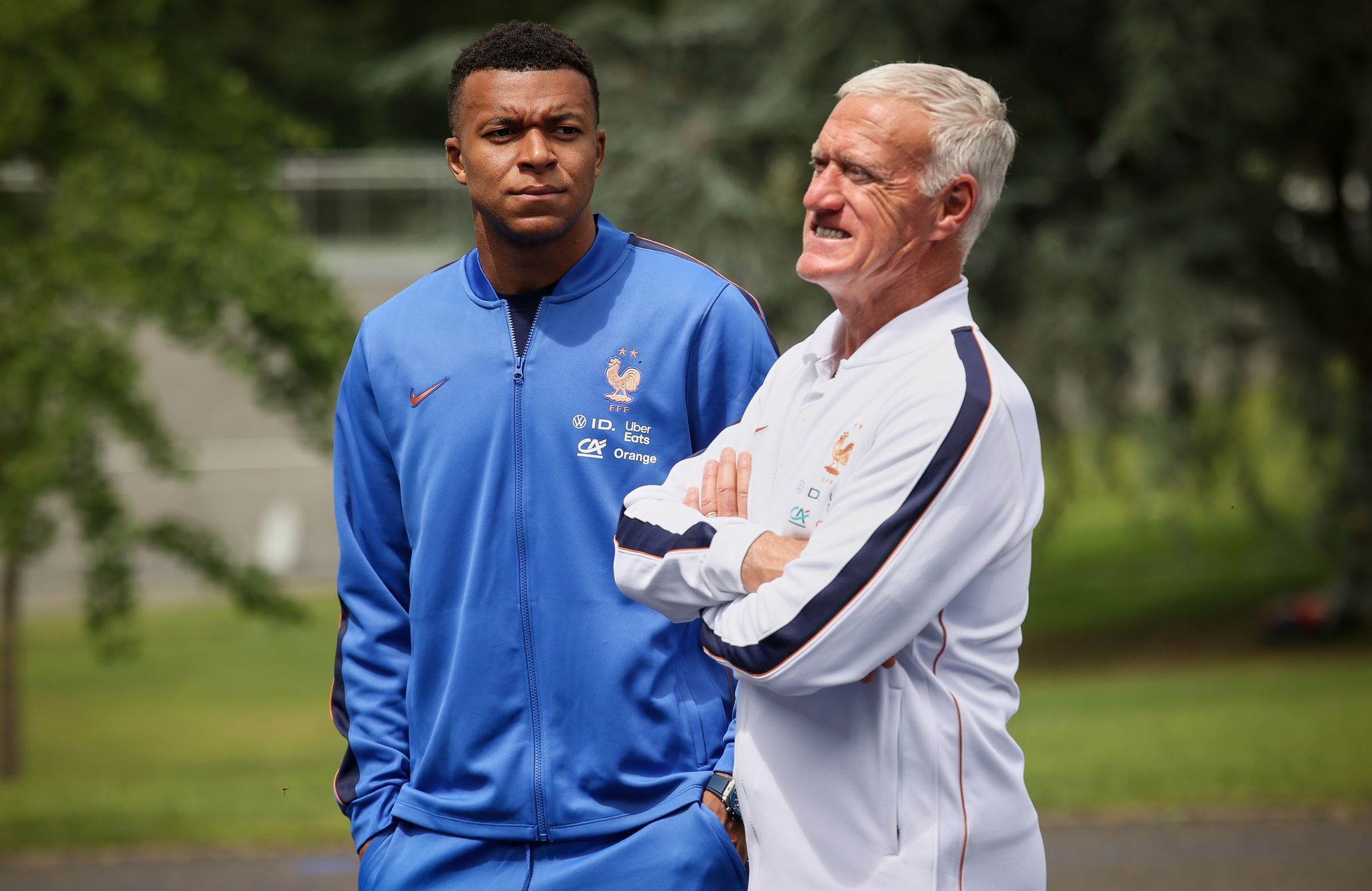 Kylian Mbappé und Didier Deschamps