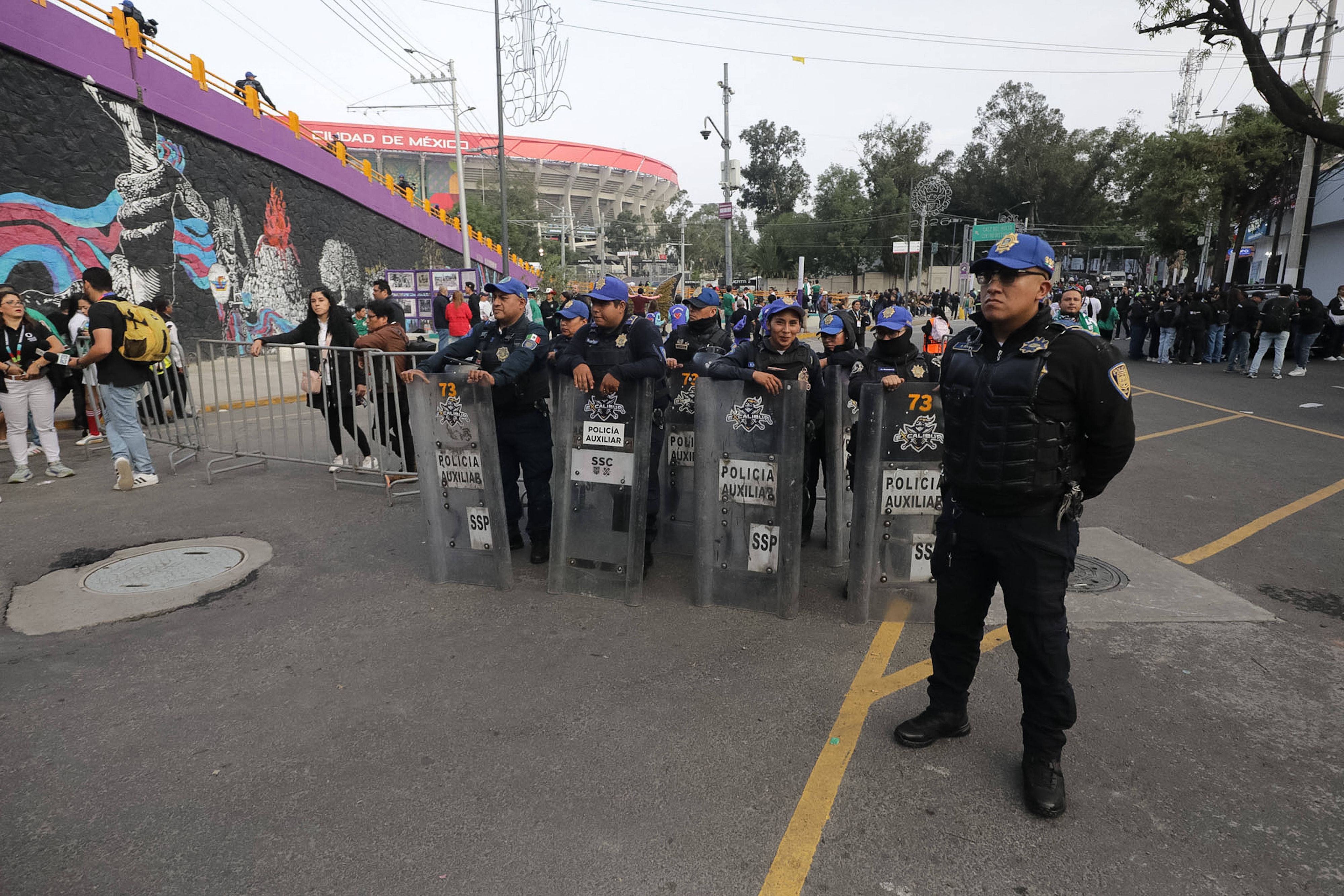 Polizei in Mexiko bei der WM 2026 im Einsatz.
