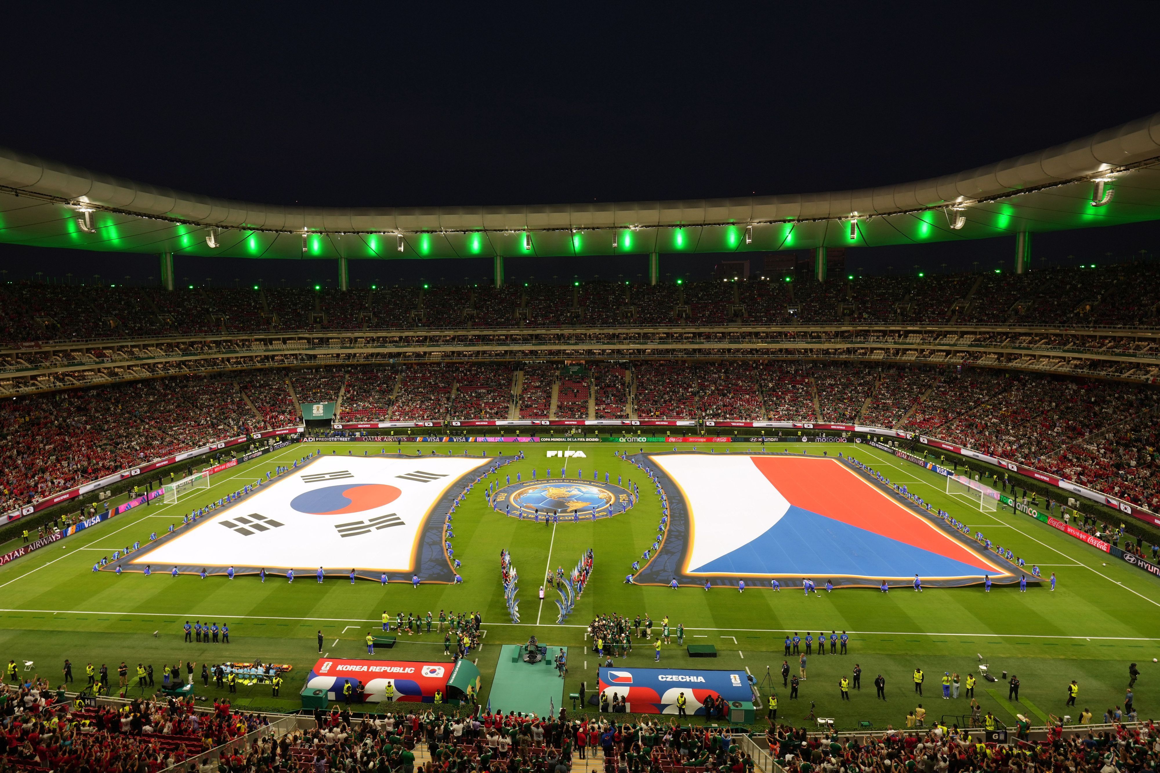 Blick ins WM-Stadion in Guadalajara.
