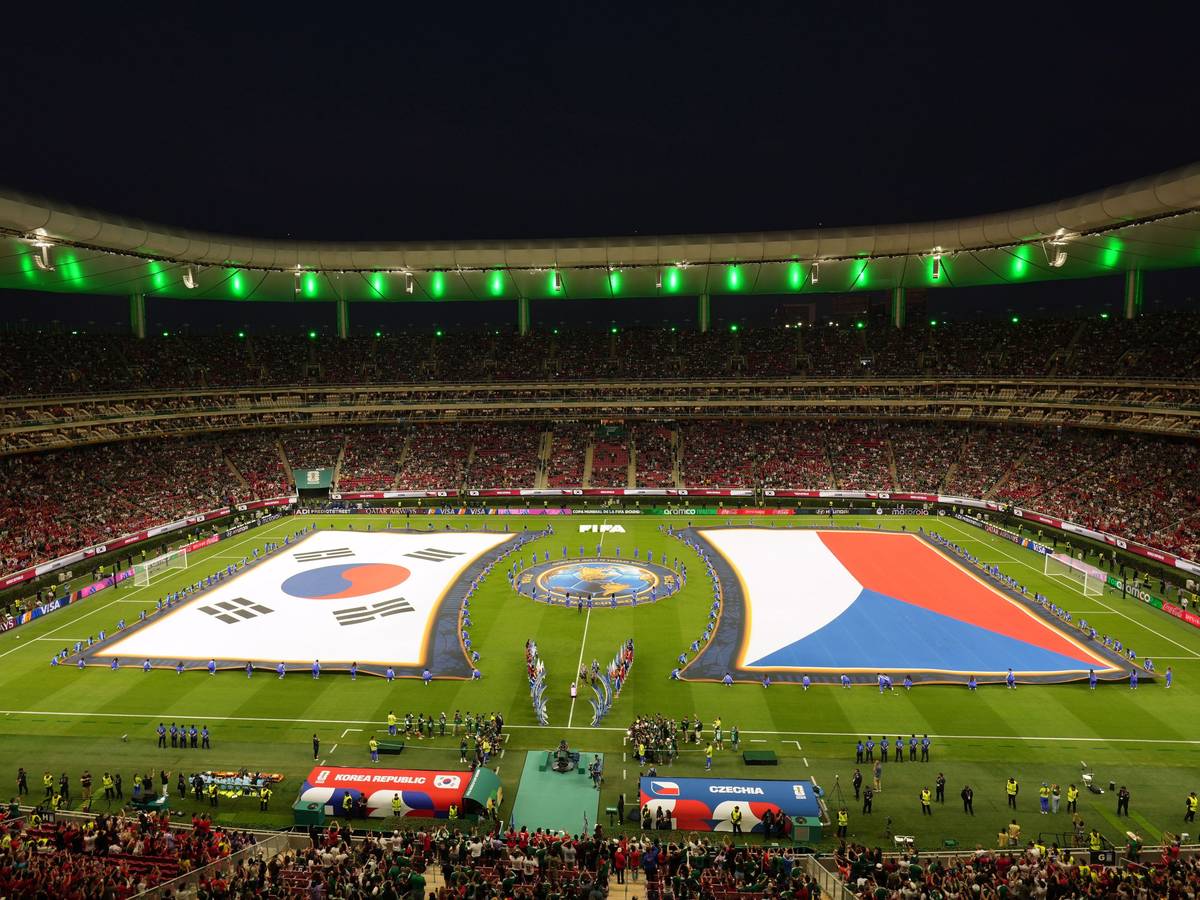 Blick ins WM-Stadion in Guadalajara.