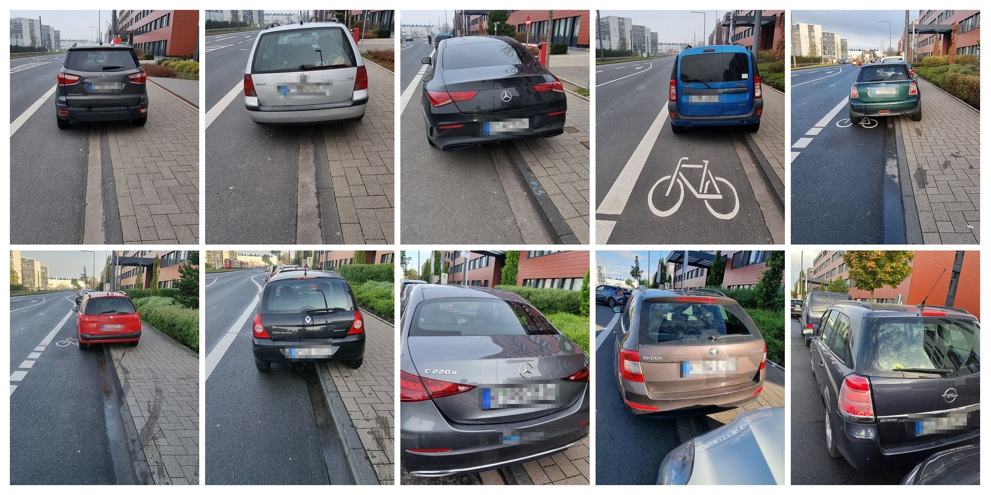 Fast täglich erwischt Achim Falschparker auf der Butzweilerhofallee in Köln.