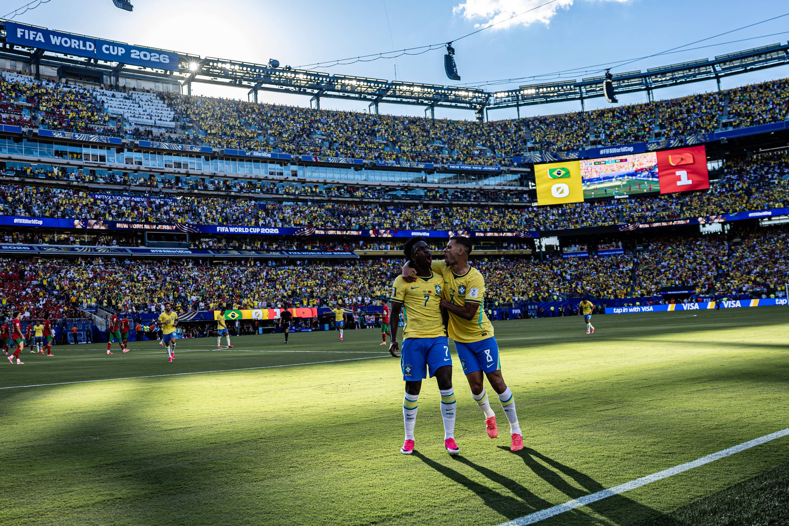 Torjubel bei Brasilien bei der WM 2026.