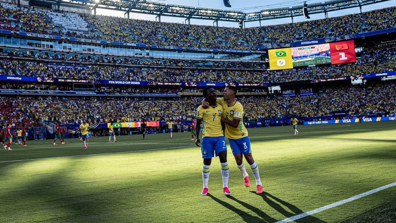 Torjubel bei Brasilien bei der WM 2026.