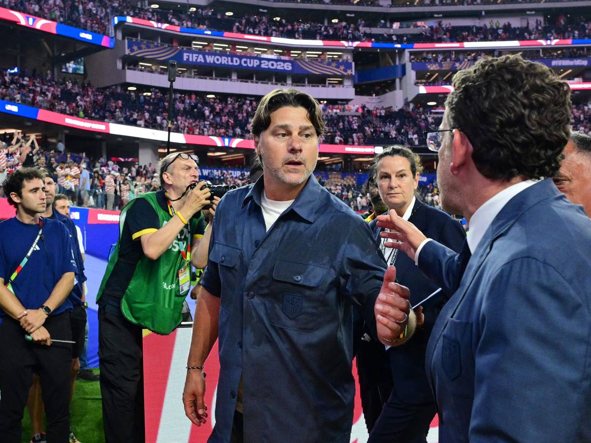 Bei der WM 2026 geht Mauricio Pochettino nach dem Spiel der USA aus dem Stadion.