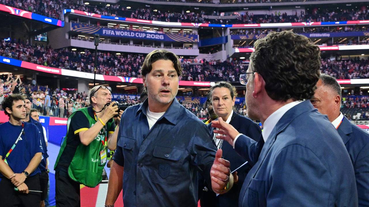Bei der WM 2026 geht Mauricio Pochettino nach dem Spiel der USA aus dem Stadion.