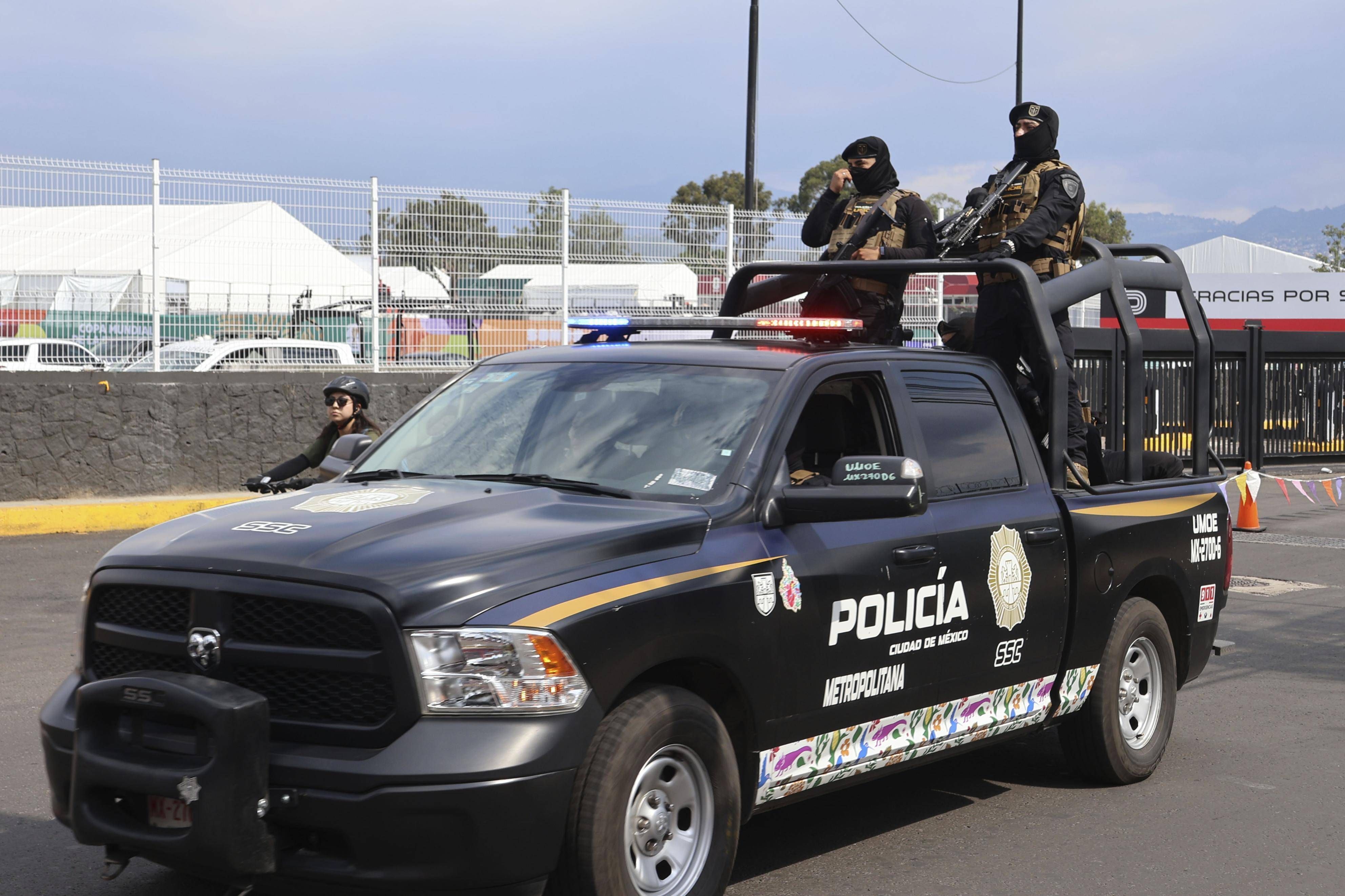 Patrouille der Polizei in Mexiko.