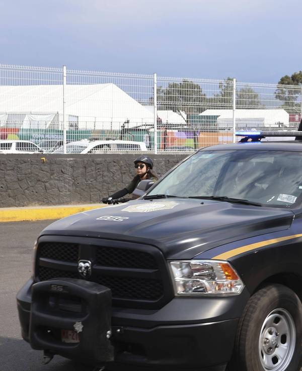 Patrouille der Polizei in Mexiko.