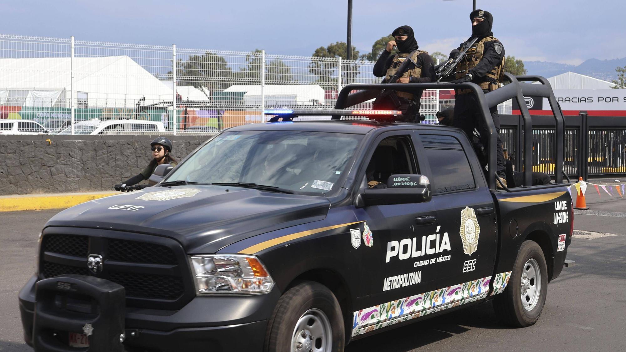 Patrouille der Polizei in Mexiko.