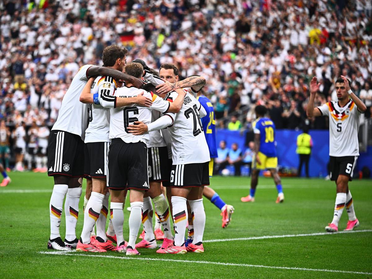 Torjubel bei Deutschland.