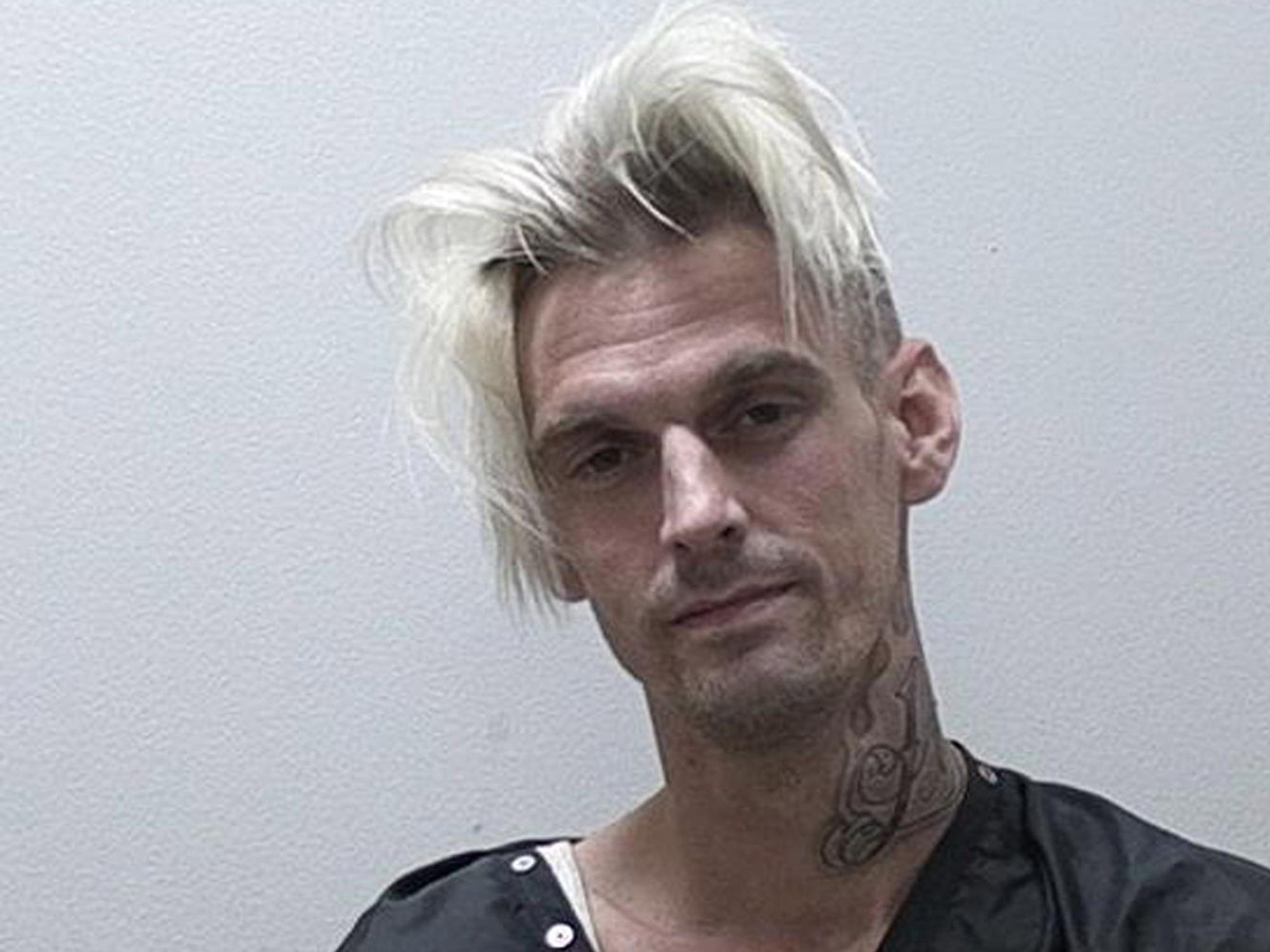 Aaron Carter, hier nach einer Festnahme 2017, starb 2022 im Alter von 34 Jahren. (Bild: 2017 Habersham Co Sheriff Office/Handout/Getty Images)