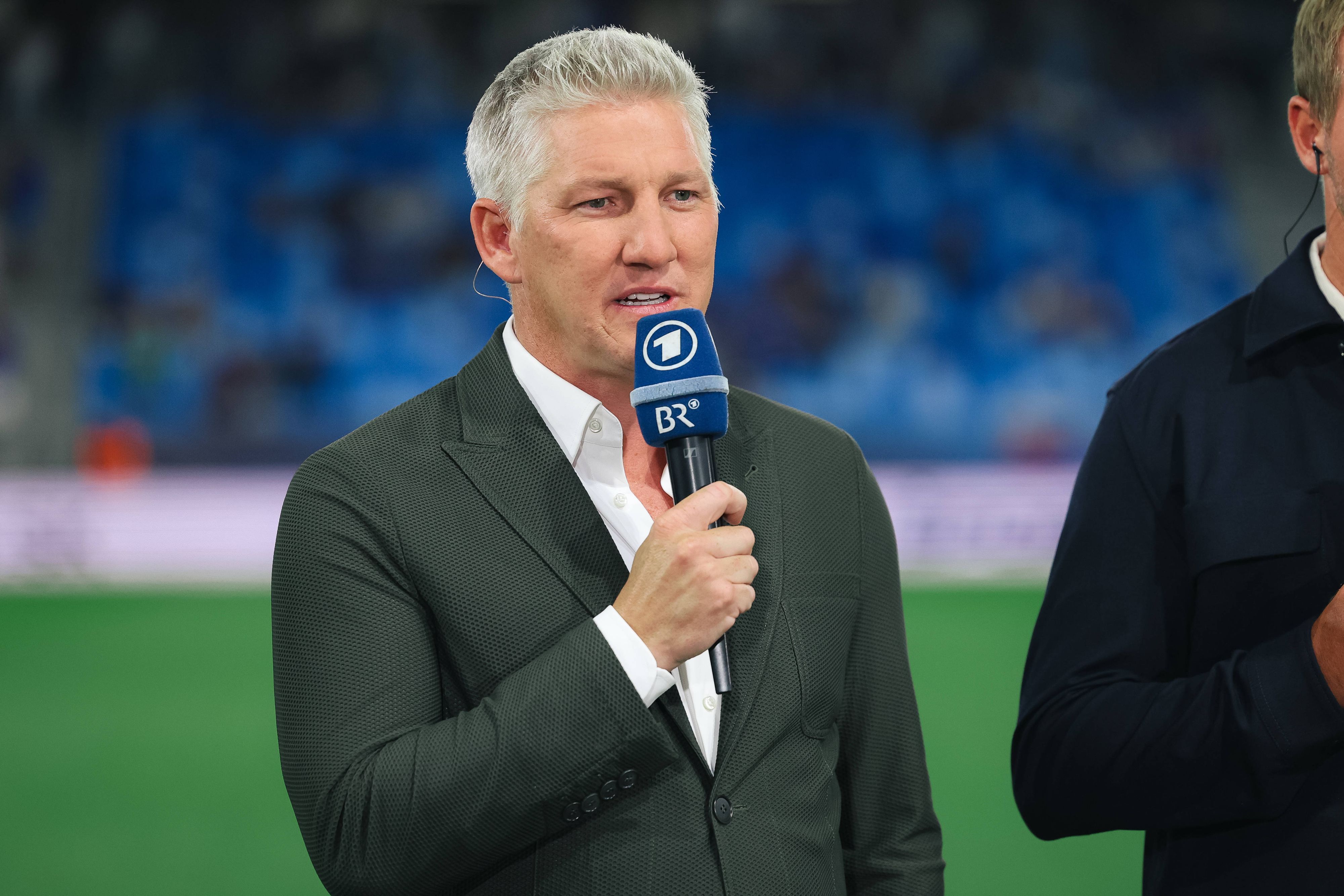 Einsatz als TV-Experte in der ARD für Bastian Schweinsteiger.