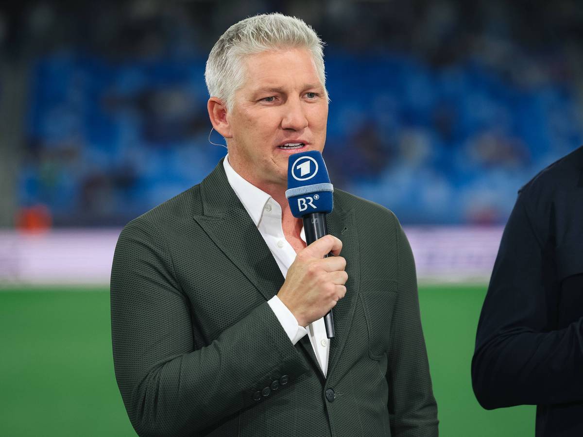 Einsatz als TV-Experte in der ARD für Bastian Schweinsteiger.