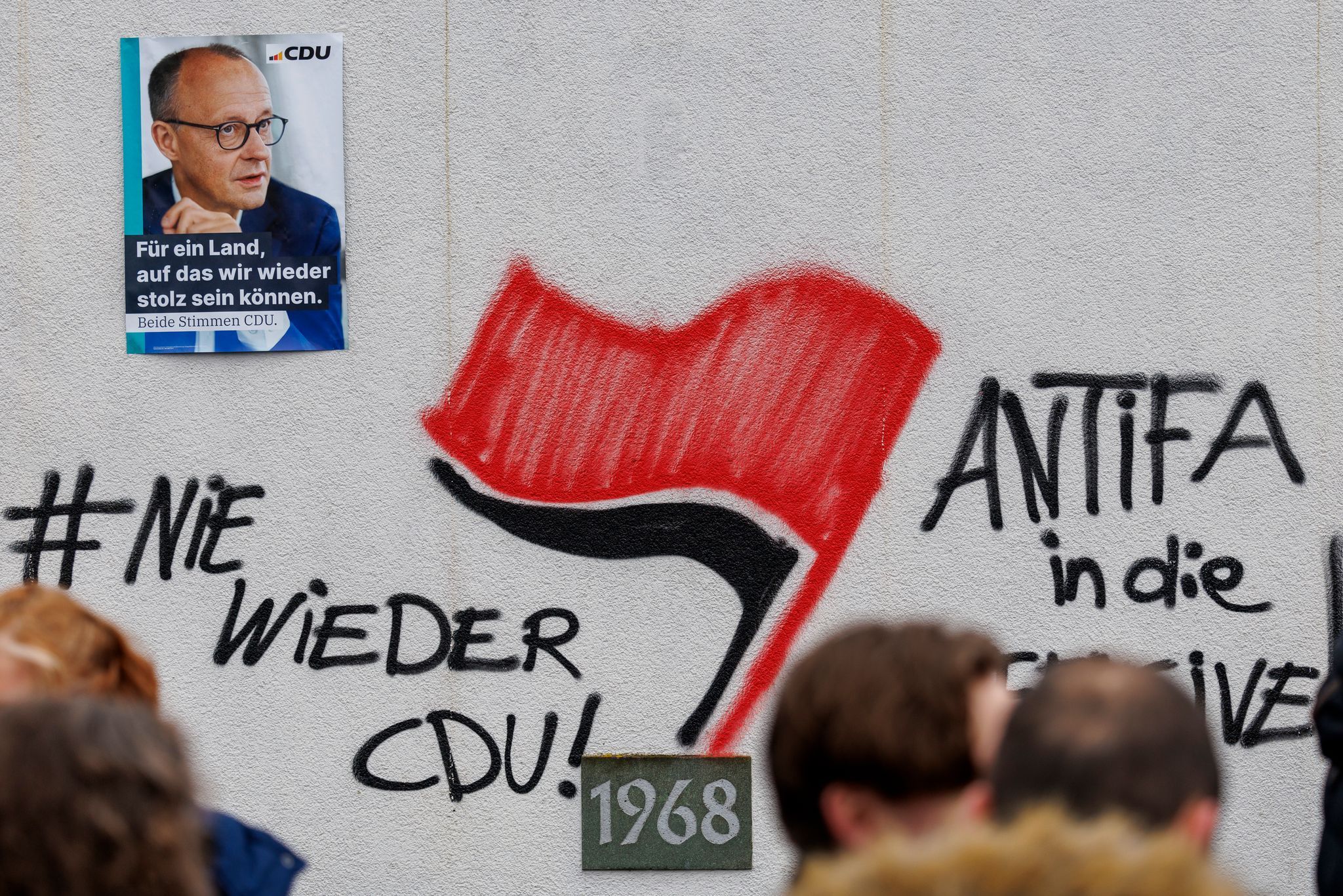 Verfahren nach Anti-Merz-Graffiti eingestellt