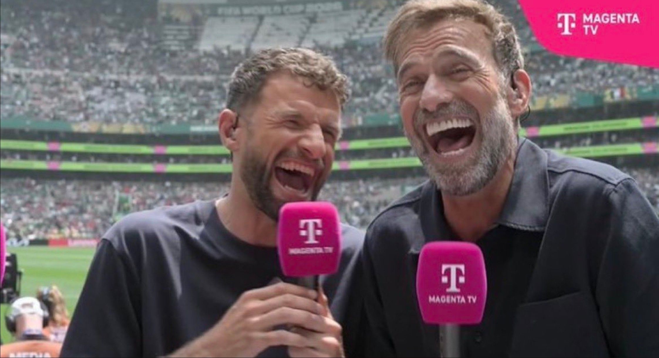 Jürgen Klopp und Thomas Müller bei MagentaTV