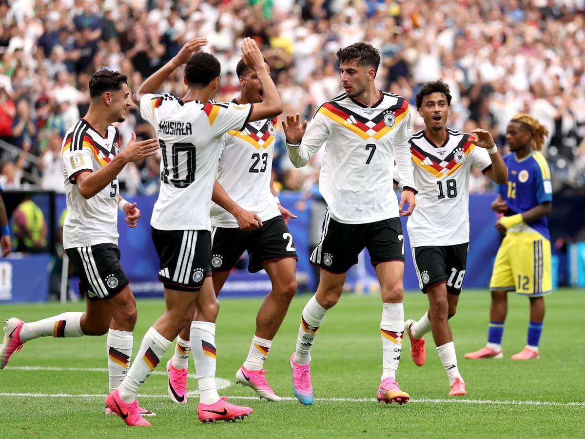 Sowohl die deutsche Mannschaft als auch einige Spieler von Curacao liefen am Sonntag in pinkem Schuhwerk auf. (Bild: 2026 Getty Images/Lars Baron)