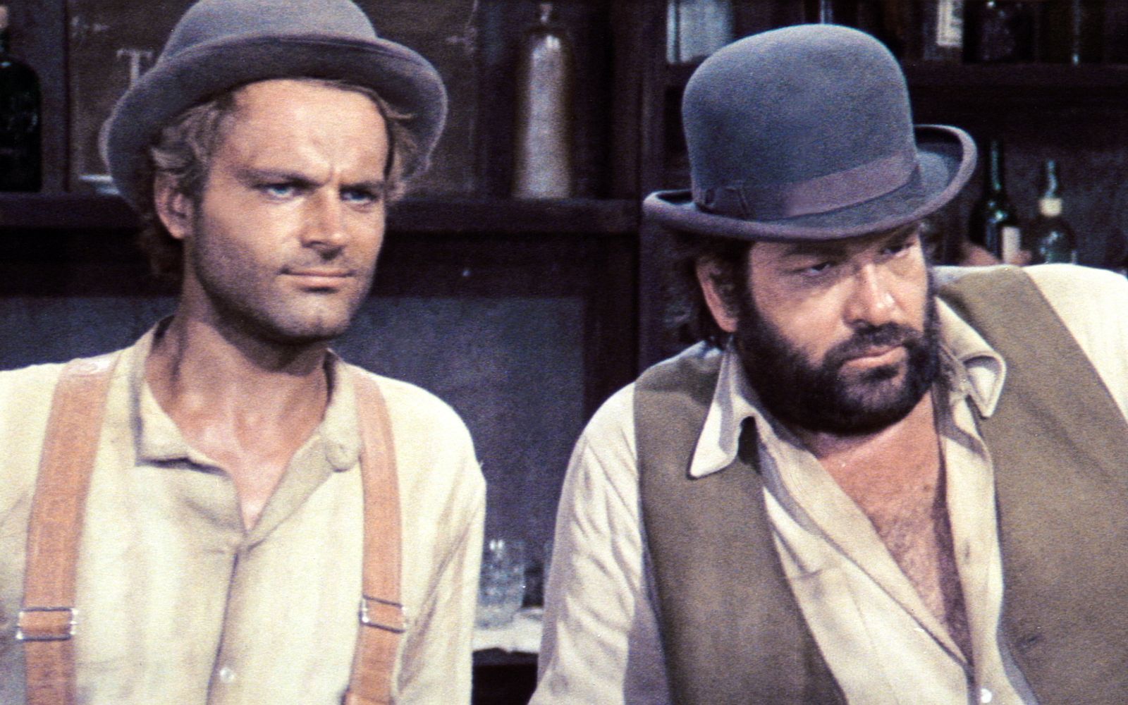Sie waren nicht nur, aber auch in Deutschland in den 70er-Jahren absolute Publikumslieblinge: Kaum ein Leinwandduo war so erfolgreich und eigenwillig wie Bud Spencer und Terence Hill.  (Bild: KabelEins/Tobis Film)