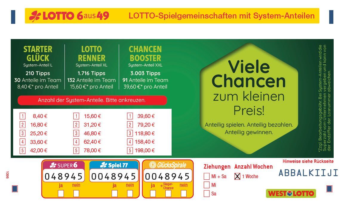 Mit Spielgemeinschaften haben Tipper*innen mehr Zahlen und mehr Chancen.