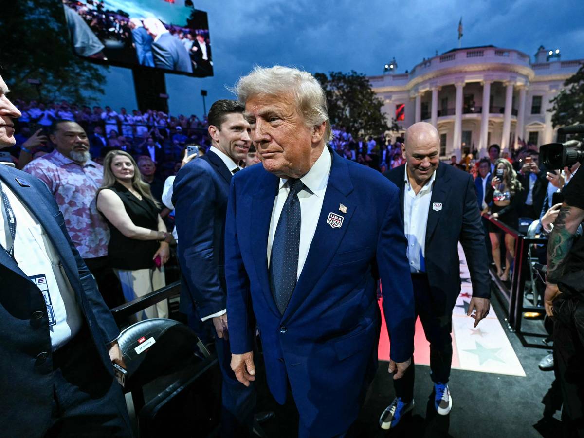 US-Präsident Donald Trump, hier bei seiner Geburtstagsfeier im Weißen Haus, verkündete den Deal mit dem Iran.