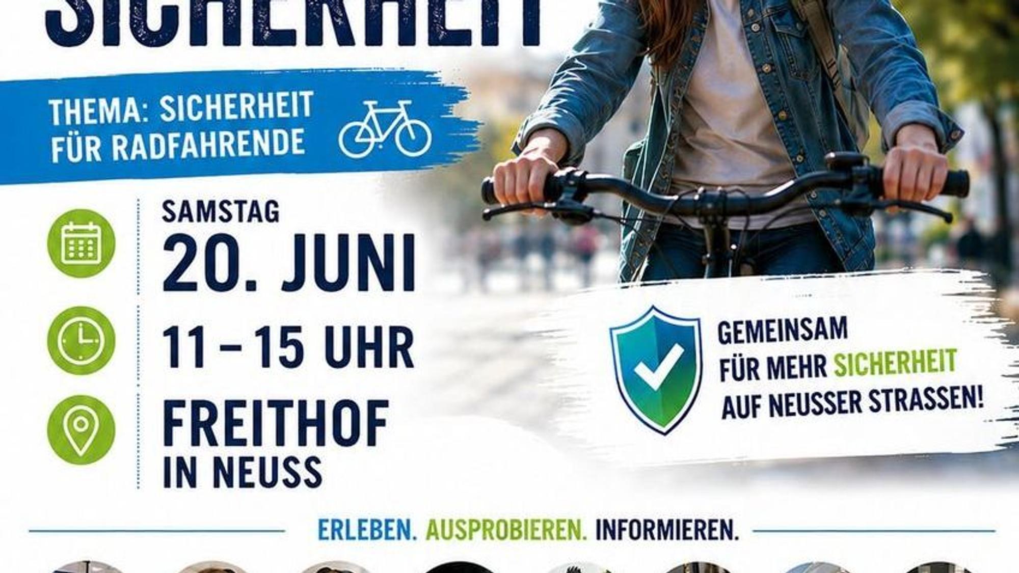 Plakat zum Tag der Verkehrssicherheit in Neuss.