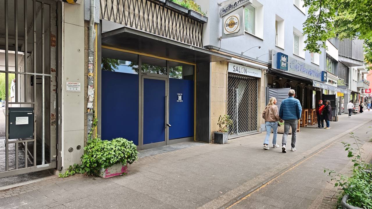 Ladenlokal auf der Dürener Straße.
