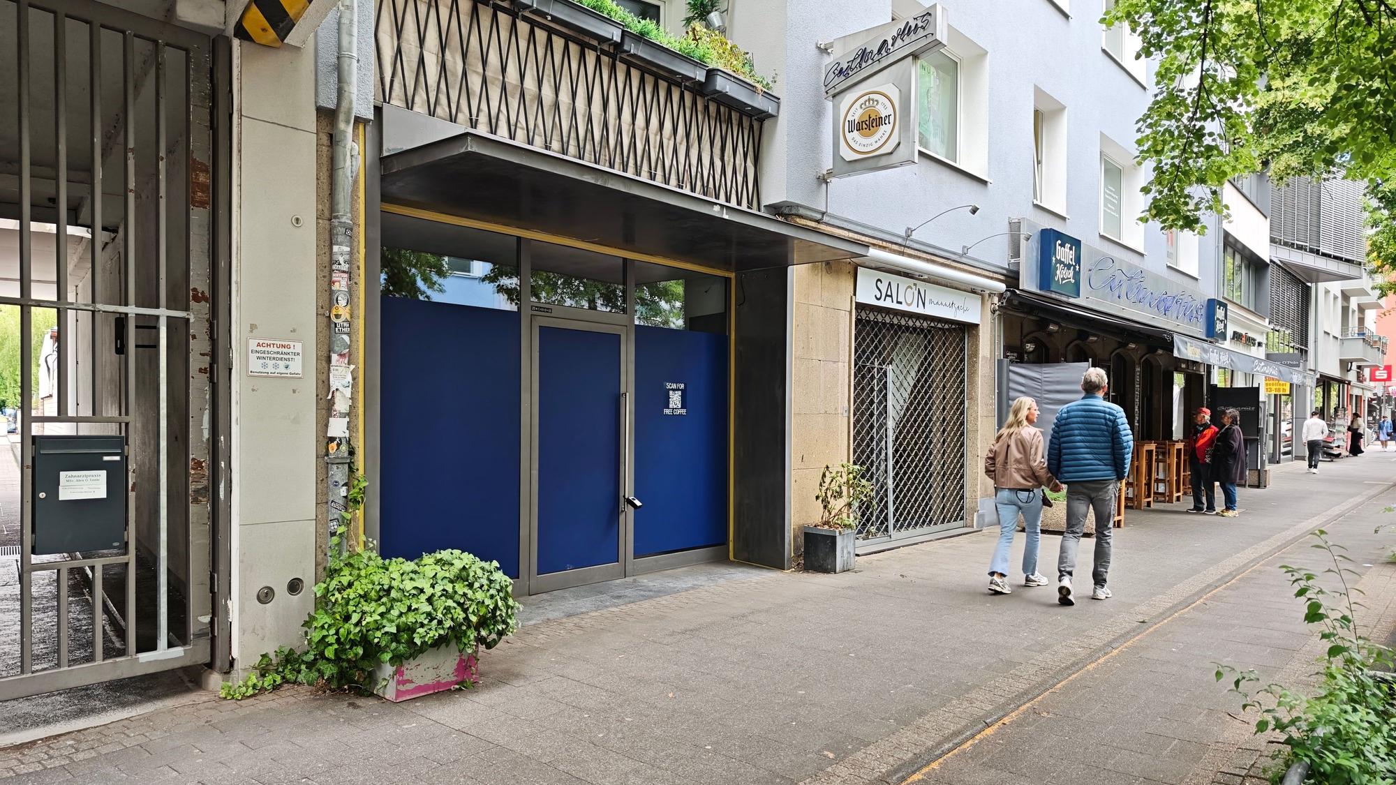 Ladenlokal auf der Dürener Straße.