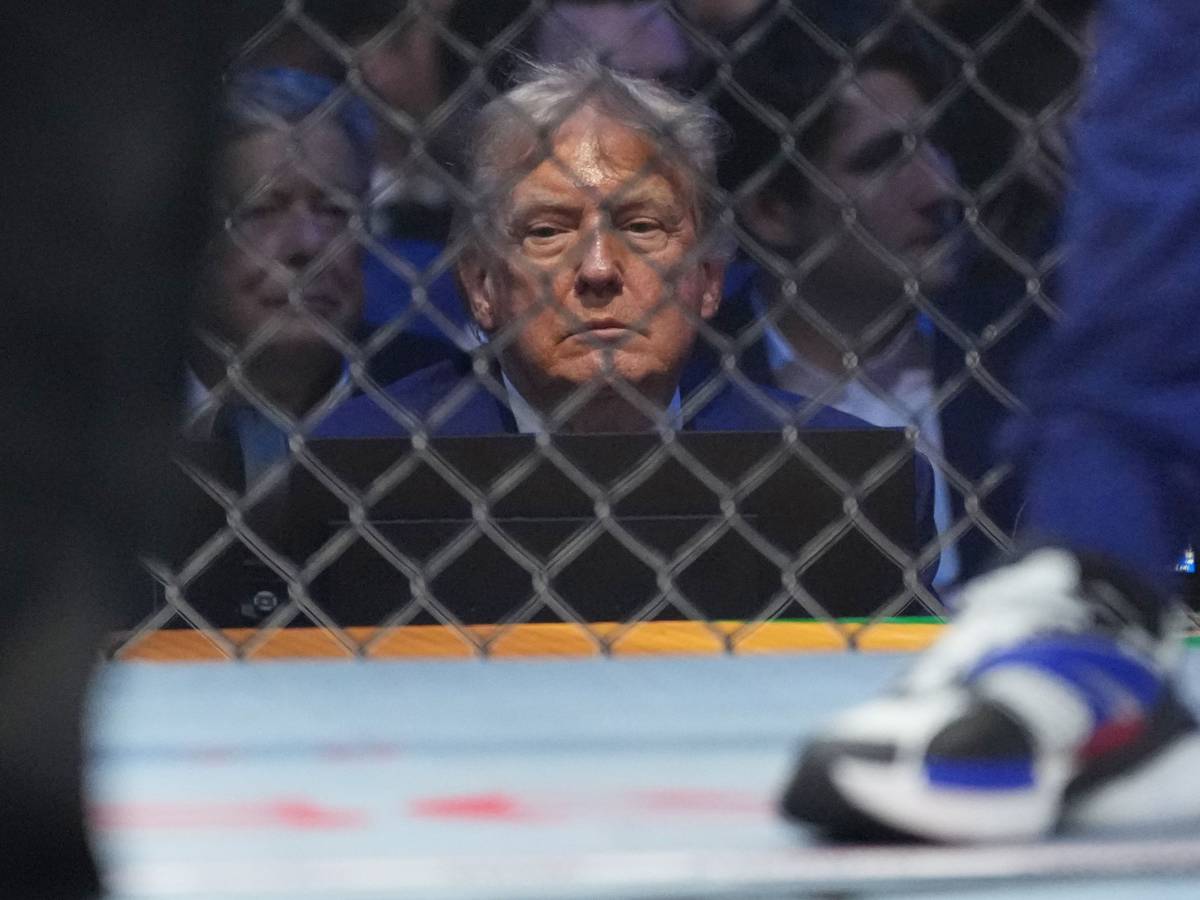 US-Präsident Donald Trump besucht in Washington die UFC Freedom 250 auf dem South Lawn des Weißen Hauses.