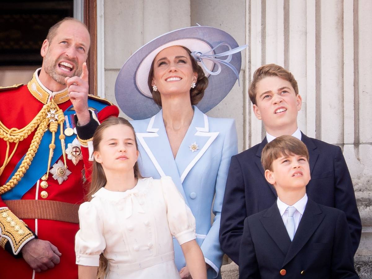 William und Kate mit ihren Kindern