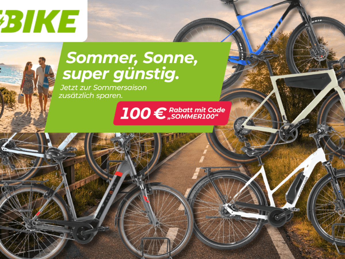5 Fahrräder von Rebike vor einem Fahrradweg.