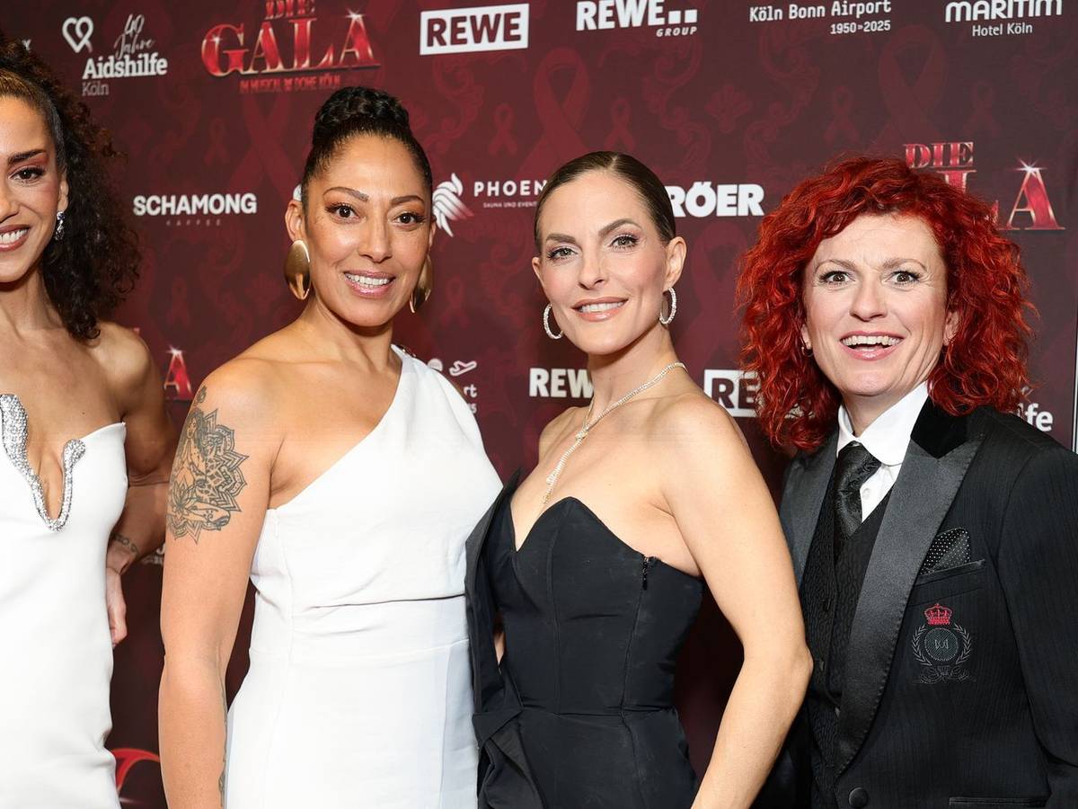 Die No Angels müssen mehrere Konzerte absagen: (von links) Nadja Benaissa, Jessica Wahls, Sandy Mölling und Lucy Diakovska „blutet das Herz“. (Bild: Andreas Rentz / Getty Images)