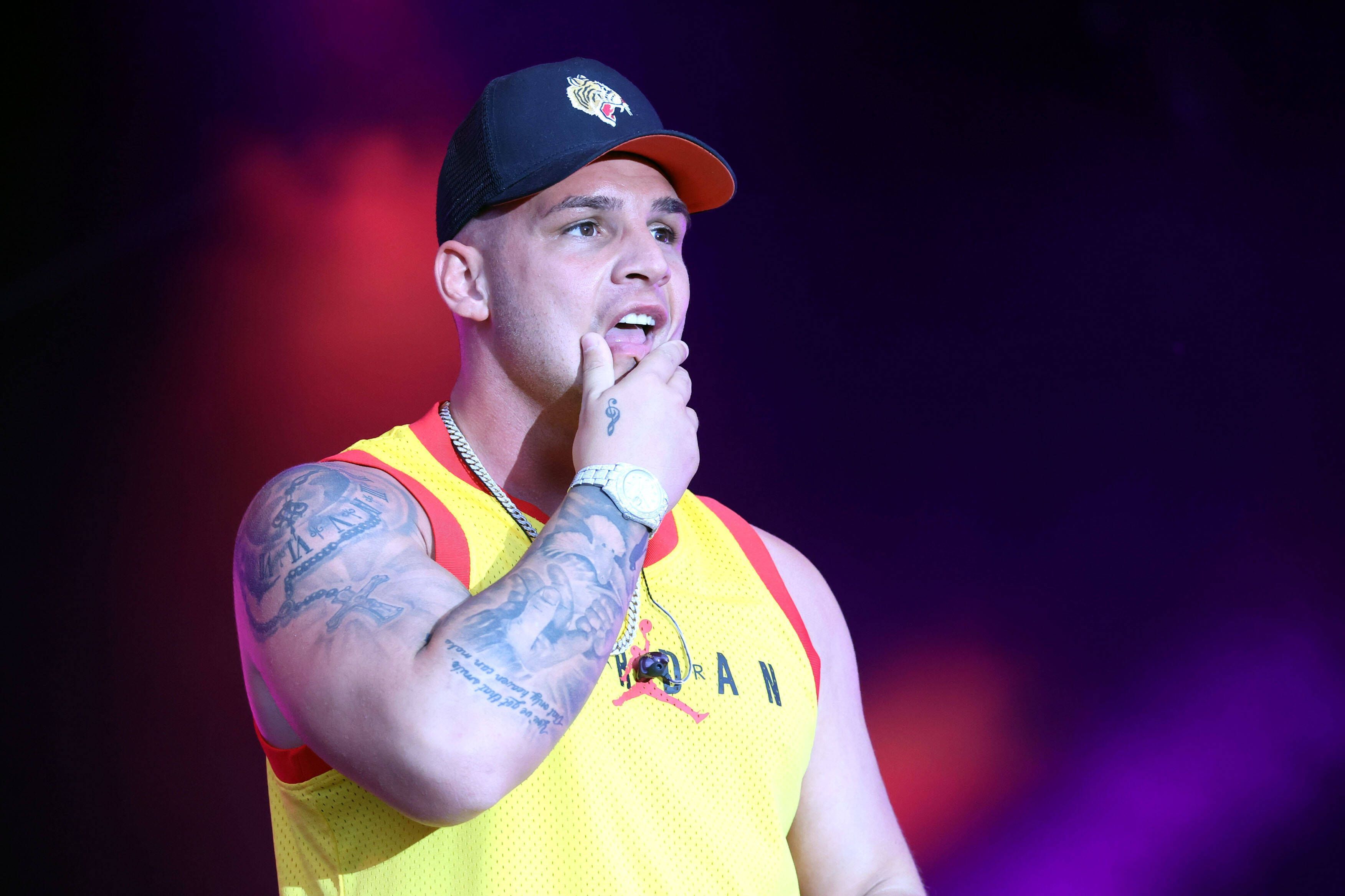 Pietro Lombardi bei einem Konzert