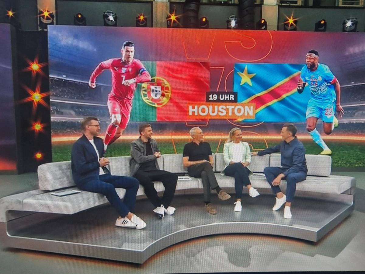 Das ZDF-WM-Studio am Mittwoch (17. Juni 2026) mit Moderator Jochen Breyer und den Experten Fritzy Kromp, Per Mertesacker, Christian Streich und Christoph Kramer.