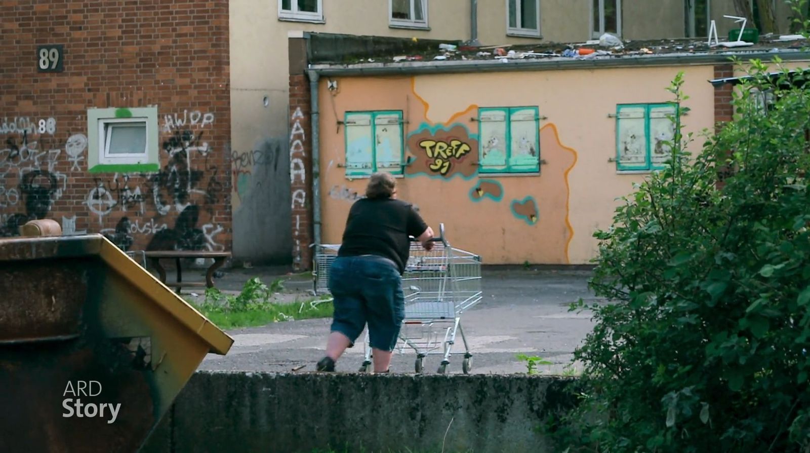 Ludwigshafen, Bayreuther Straße: Extrembeispiel einer „Stadt, in der man merkt, dass alles kaputtgespart wurde“. (Bild: SWR)