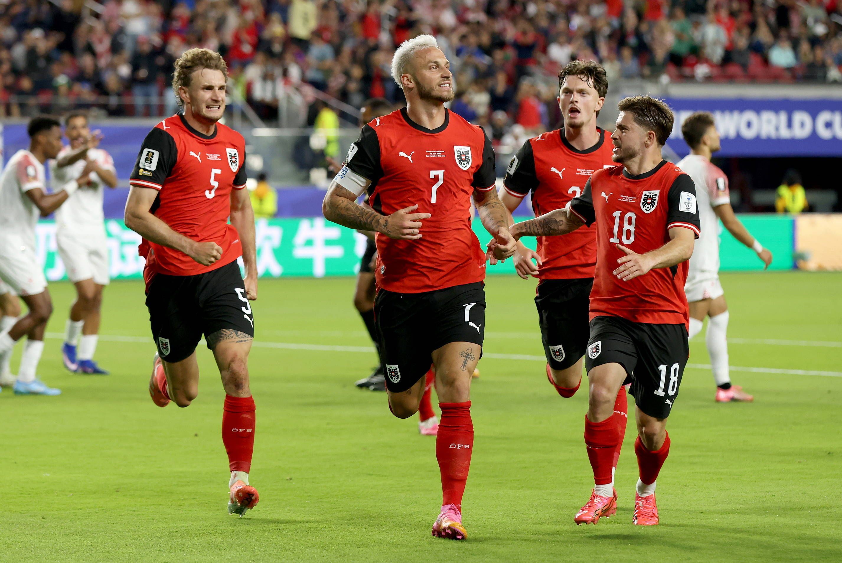 Jubel bei der österreichischen Nationalmannschaft