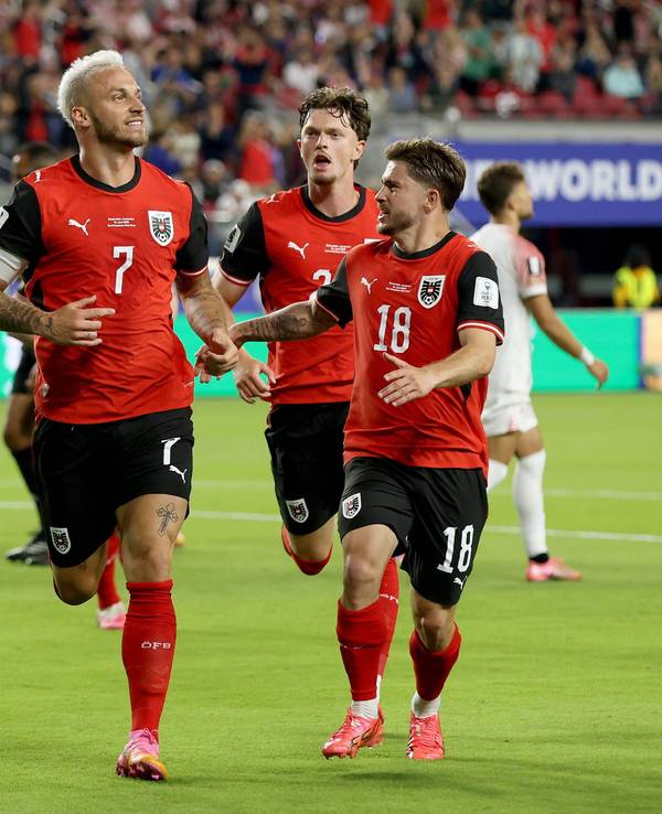 Jubel bei der österreichischen Nationalmannschaft