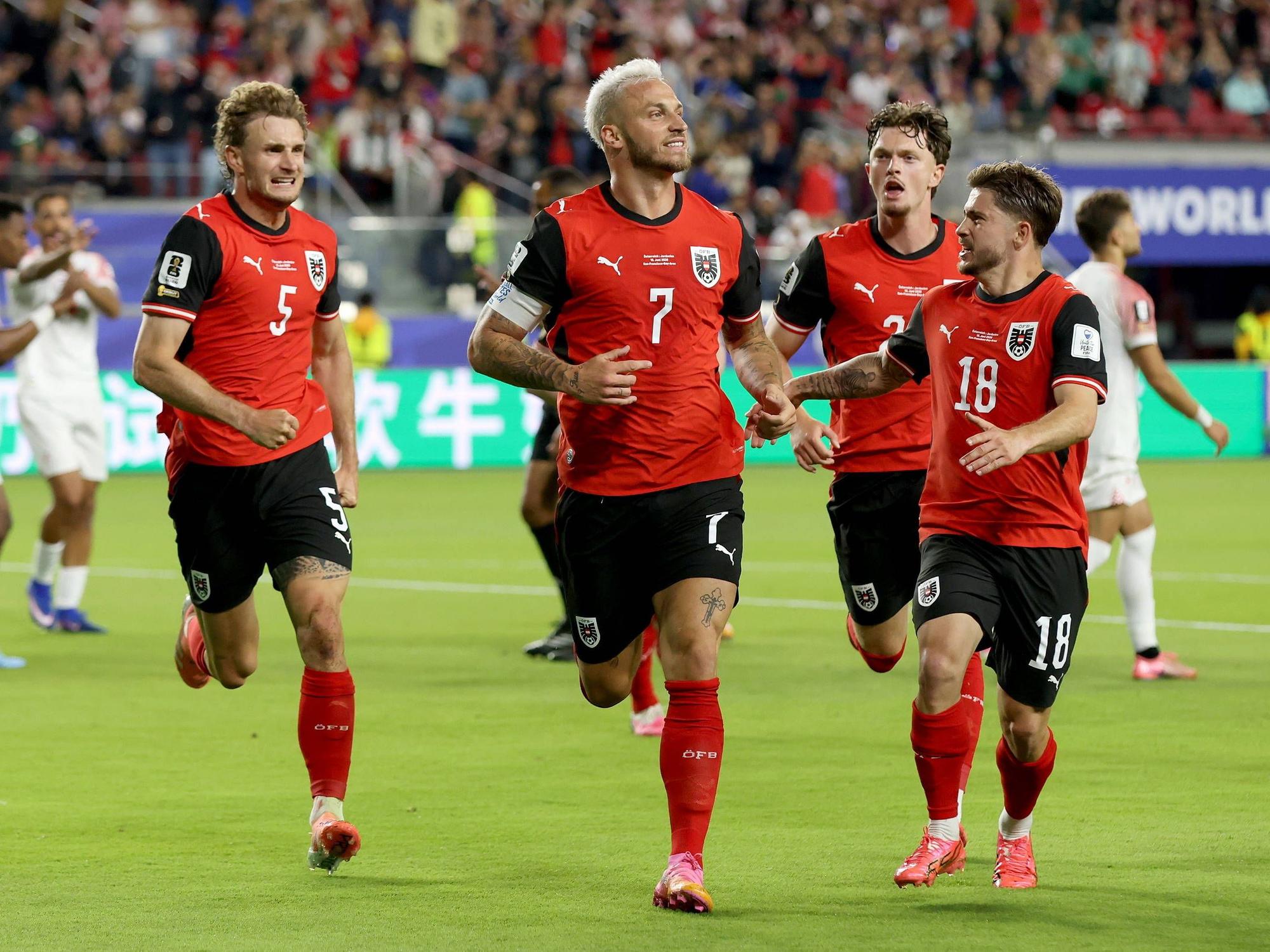 Jubel bei der österreichischen Nationalmannschaft