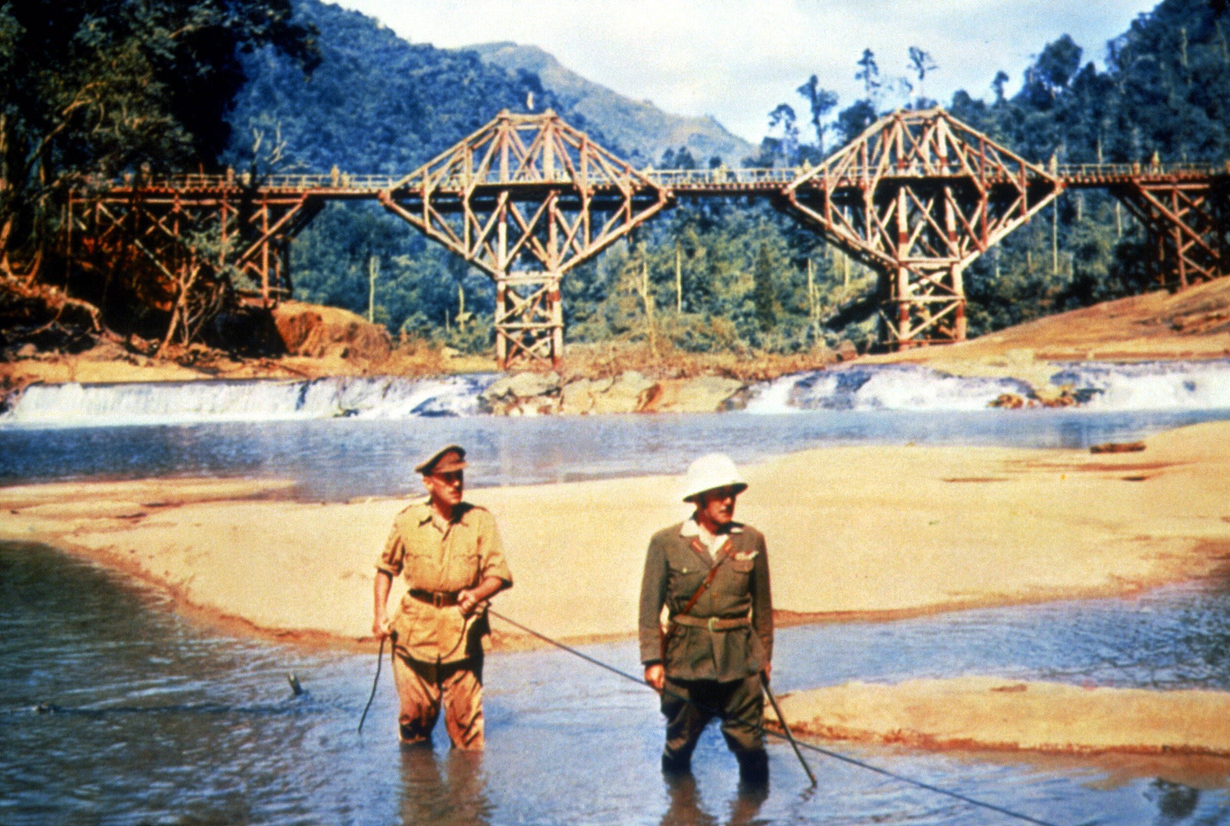 Szene aus dem Film „Die Brücke am Kwai“.