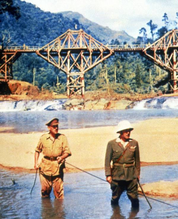 Szene aus dem Film „Die Brücke am Kwai“.