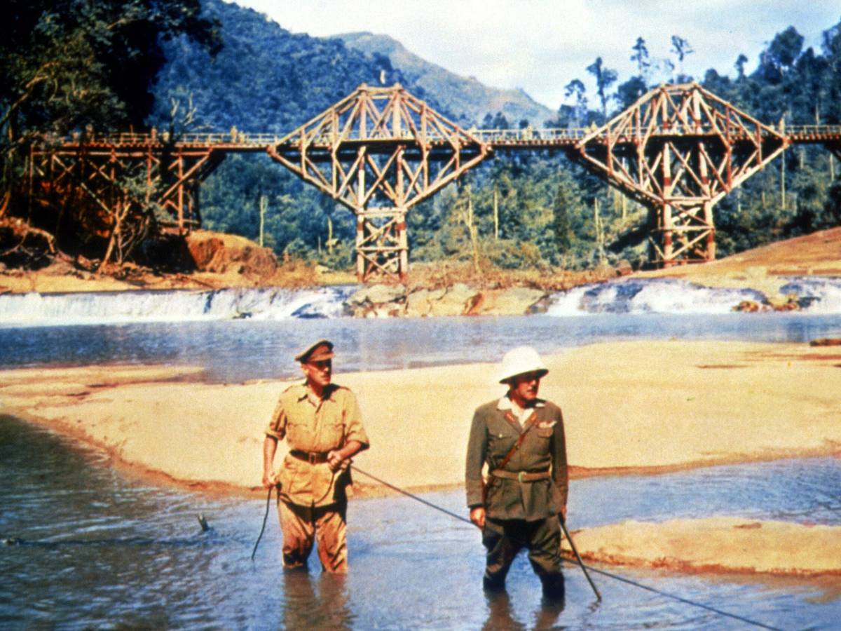 Szene aus dem Film „Die Brücke am Kwai“.