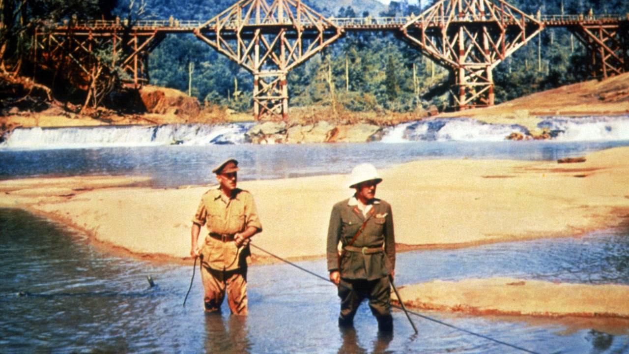 Szene aus dem Film „Die Brücke am Kwai“.