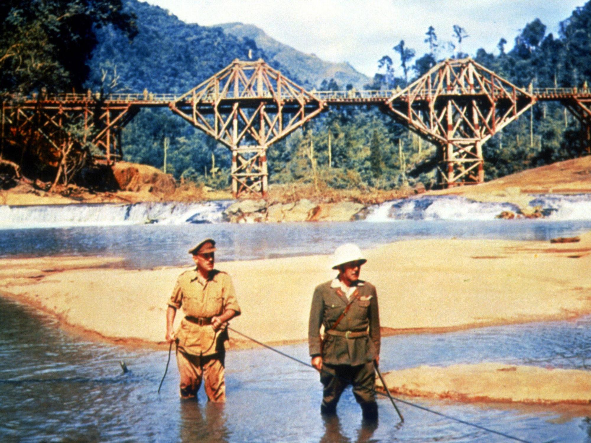 Szene aus dem Film „Die Brücke am Kwai“.